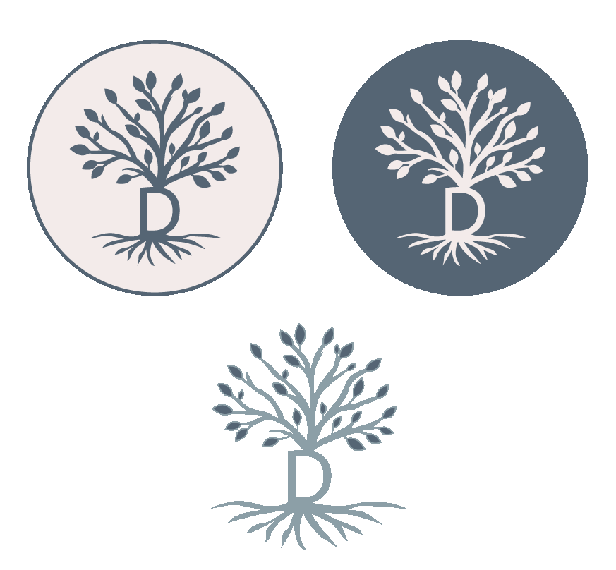 Logo représentant un arbre de vie et la lettre D