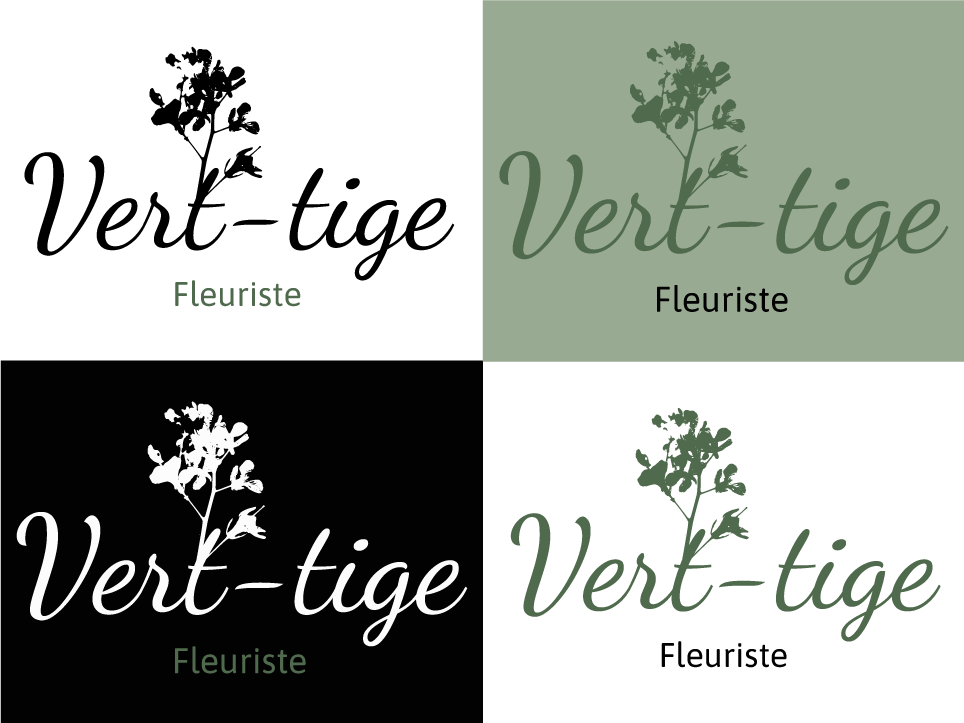 Logo Verttige, boutique de fleurs